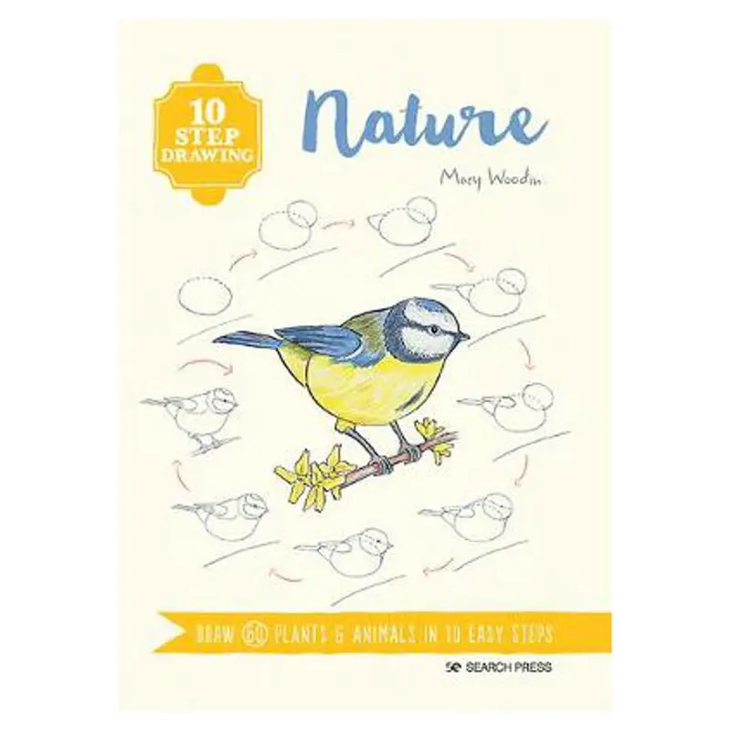 10-Step Drawing Guide: Nature Scenes By Mary Woodin 1
