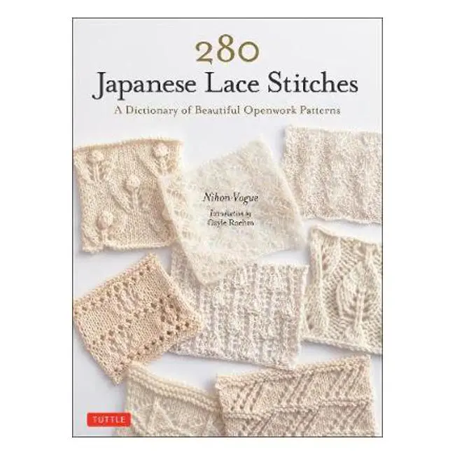 280 Japanese Lace Stitches: Illustrated Reference For Openwork Crochet & Knitting Patterns By Nihon Vogue 1