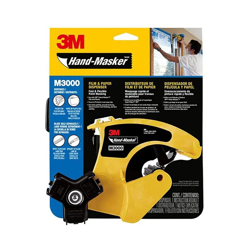 3M M3000 Hand-Masker Tape Dispenser For Quick & Clean Painting Prep 1