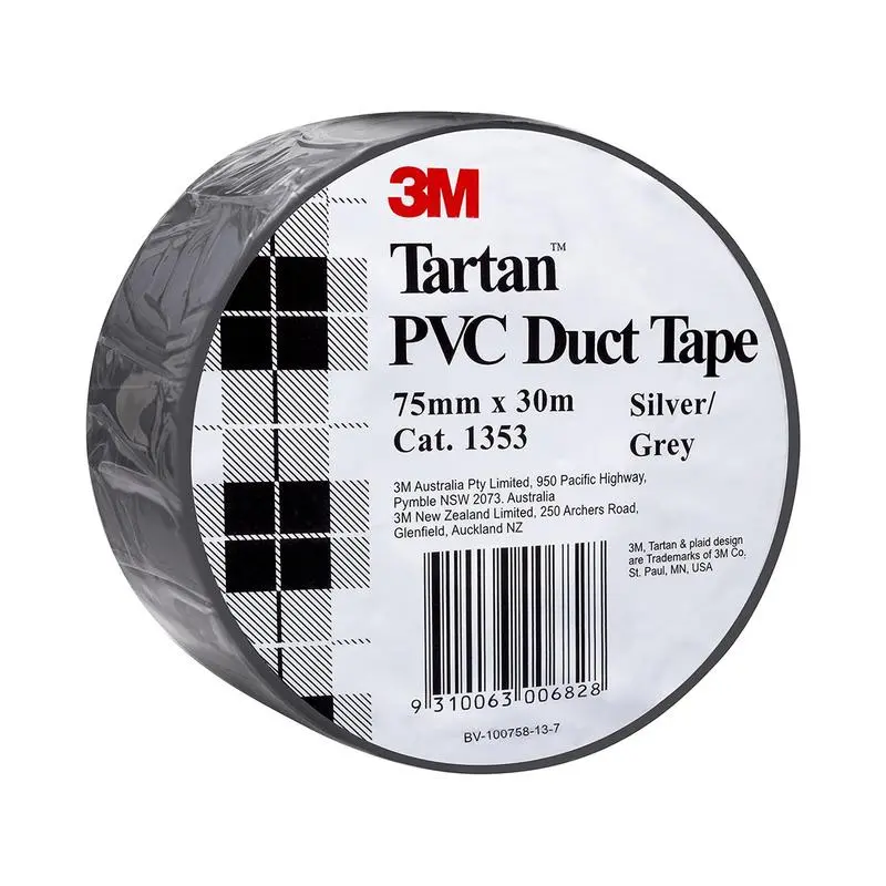 3M Tartan Duct Tape – 75Mm × 30M, Silver-Grey Industrial Strength 1