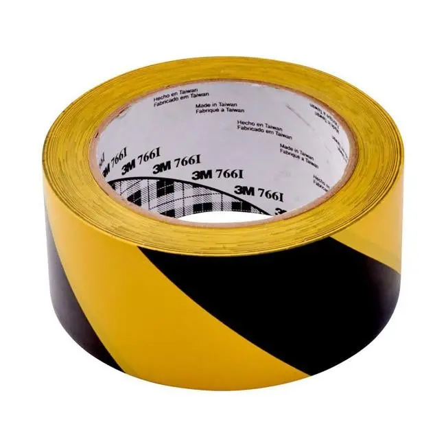 3M Yellow-And-Black Vinyl Electrical Tape (766 Series), 50 Mm × 33 M 1