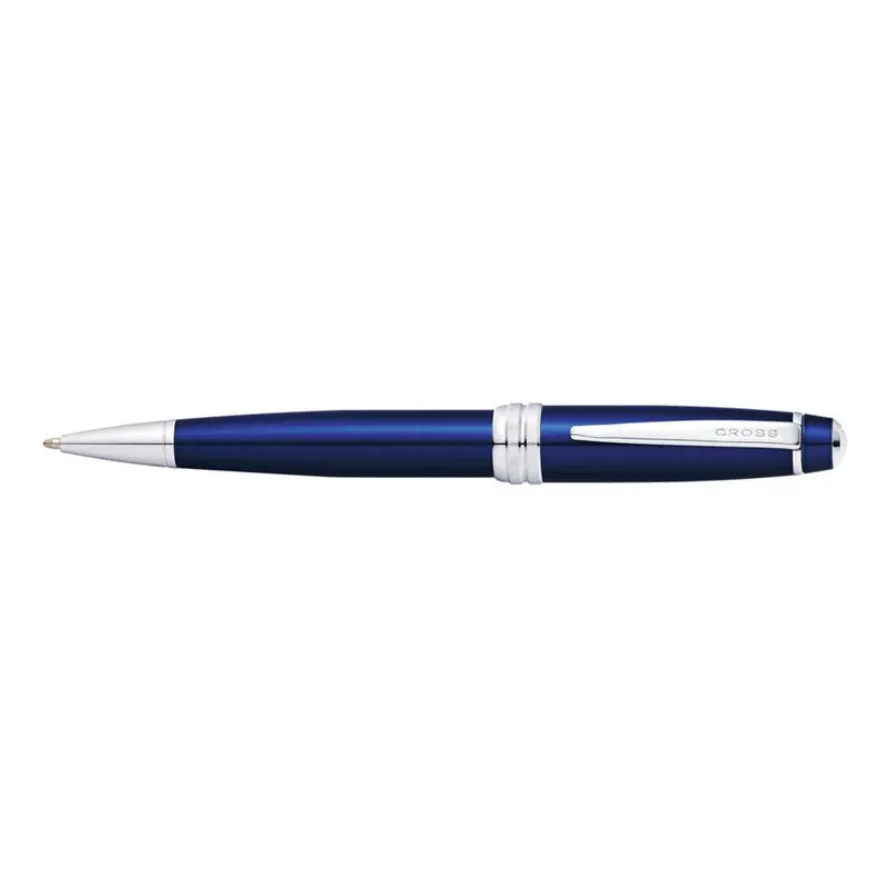 Acme Bailey Blue Lacquer Ballpoint Pen – Elegant Metallic Finish 1