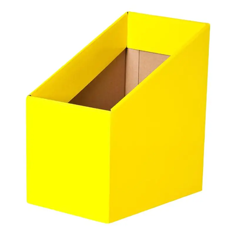 Acme Book Storage Boxes – Pack Of 5 Yellow Cardboard Cases 1
