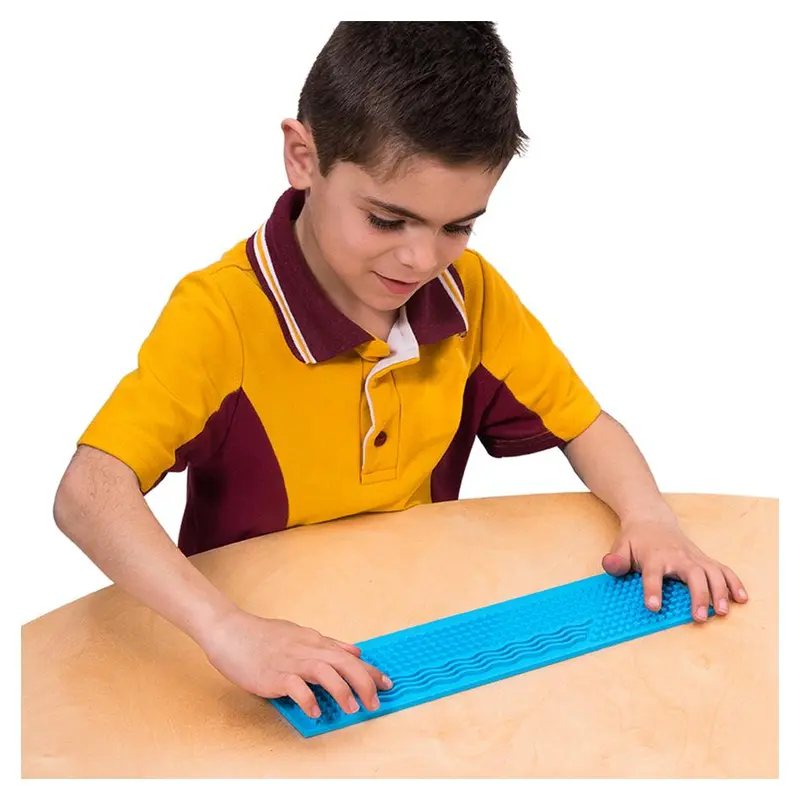 Acme Busy Fingers Tactile Ruler – 32 Cm Flexible Silicone, Sensory-Friendly 1