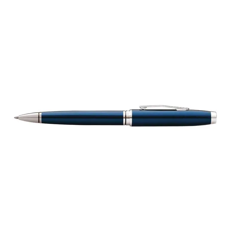 Acme Coventry Blue Lacquered Ballpoint Pen – Elegant Metallic Finish 1