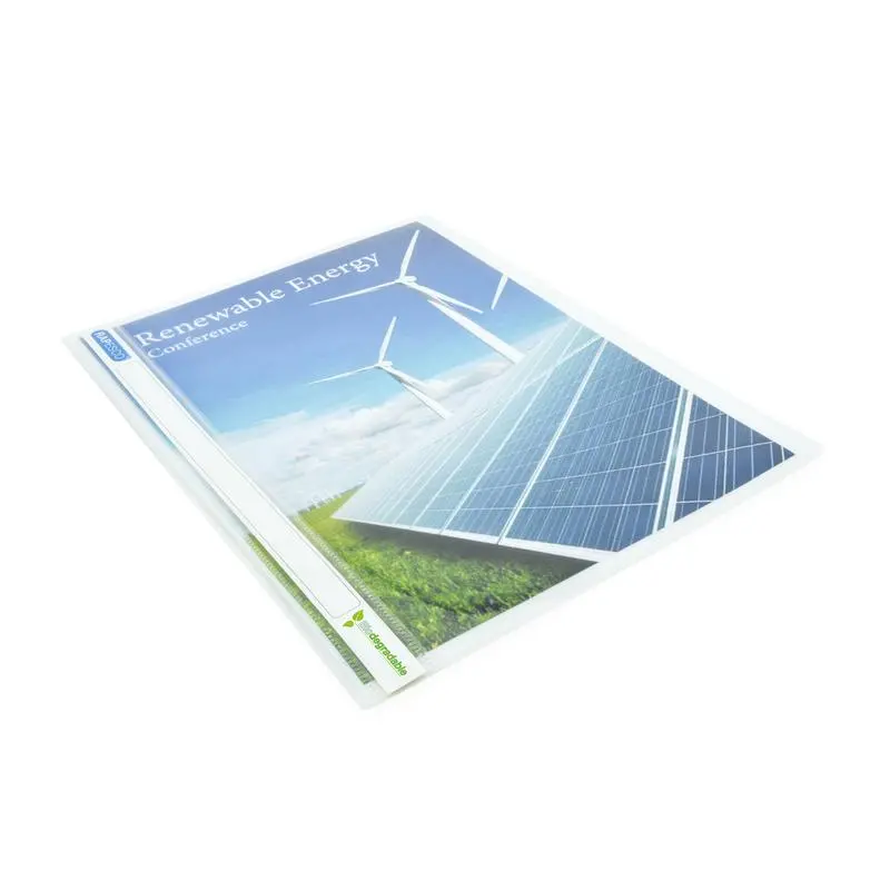 Acme Eco-Friendly A4 Report File – Biodegradable White Binder With 2-Hole Punch 1