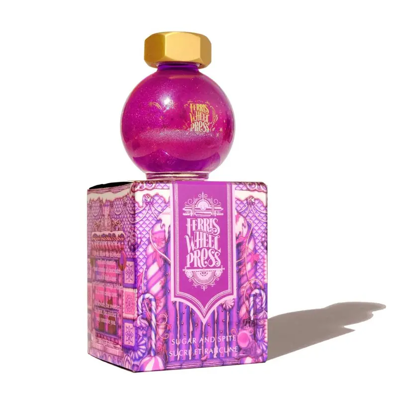 Acme Ferris Wheel Ink – Sugar & Spite Shimmer Purple, 20Ml Premium Fountain Pen Ink 1