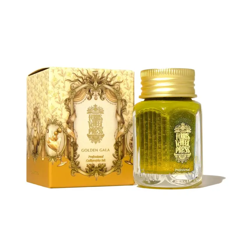 Acme Golden Gala Calligraphy Ink – 28Ml Sparkling Metallic Gold 1