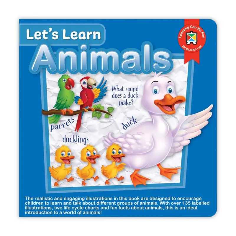 Acme Let’S Learn Animals Board Book – Early Learning For Toddlers 1