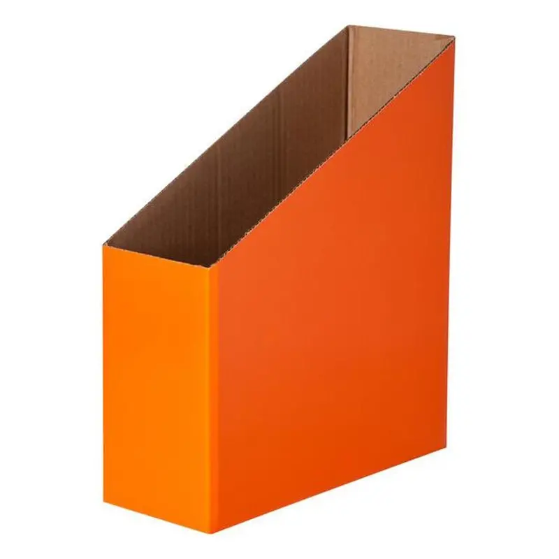 Acme Magazine Storage Box Set – 5-Piece Orange Organizer, 9 × 24.5 × 28Cm 1