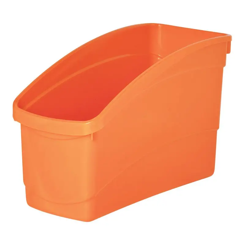 Acme Orange Plastic Book Storage Tub – Durable, 228127 1