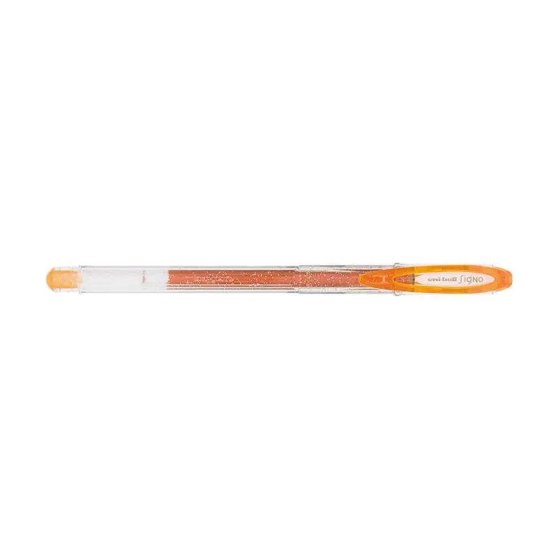 Acme Uni-Ball Sparkling Gel Pen – Orange, 1.0Mm Bold Tip (Um-123) 1