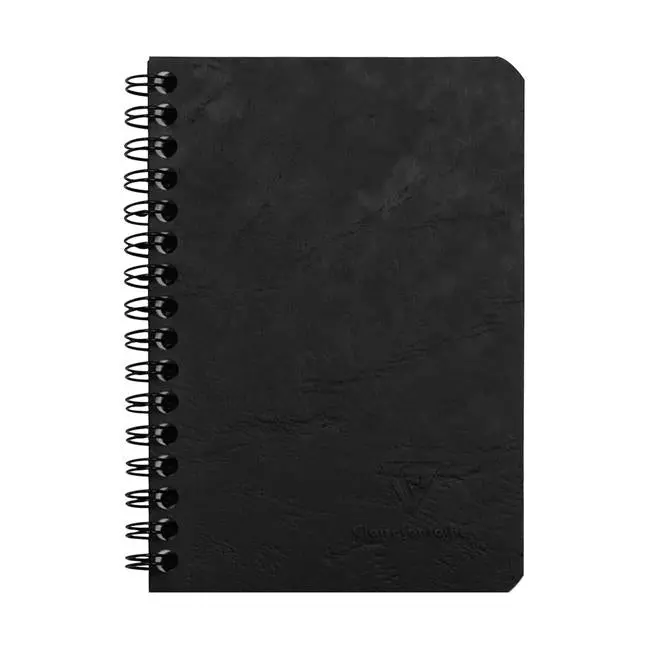 Age Bag Spiral Notebook – Pocket-Sized, Lined, Black 1