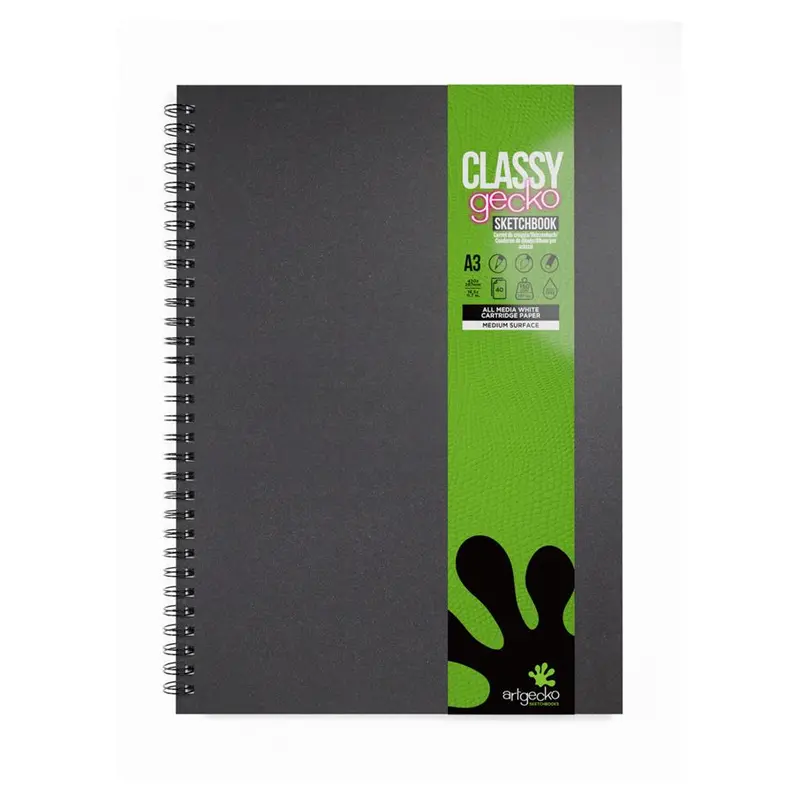 Artgecko A3 Classy Sketchbook – 80 Pages, 150Gsm Heavyweight Paper (Gec104) 1