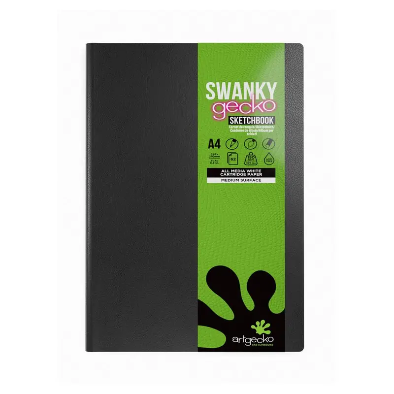 Artgecko A4 Swanky Sketch Journal – 62 Pages, 150Gsm Thick Paper (Gec501) 1