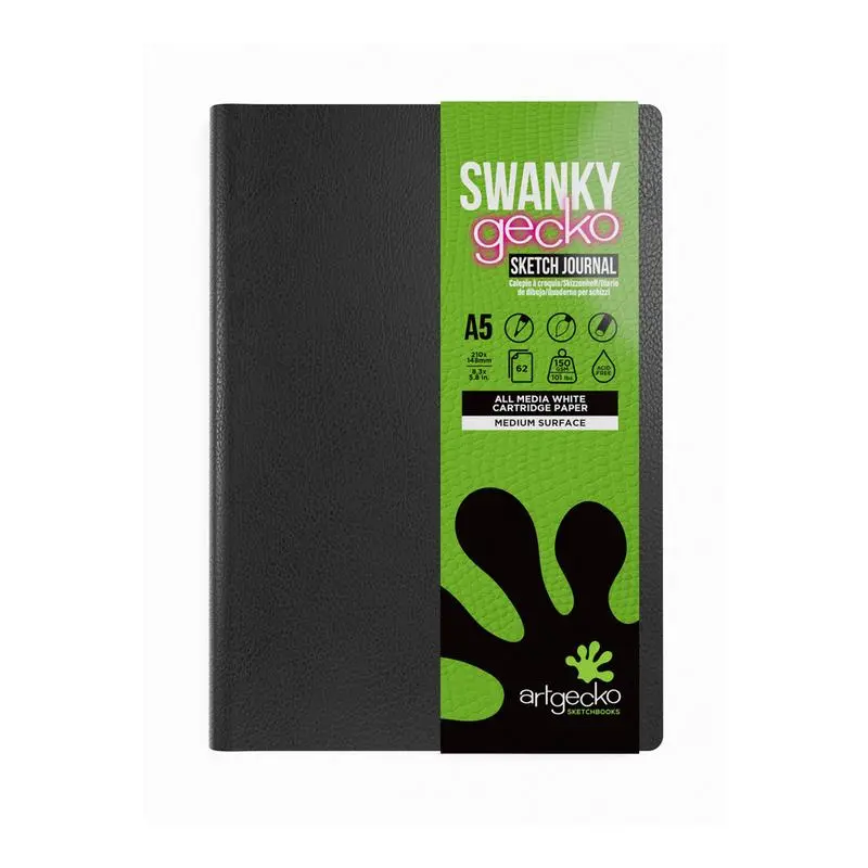 Artgecko A5 Swanky Sketchbook – 124 Pages, 150Gsm Premium Paper (Gec500) 1