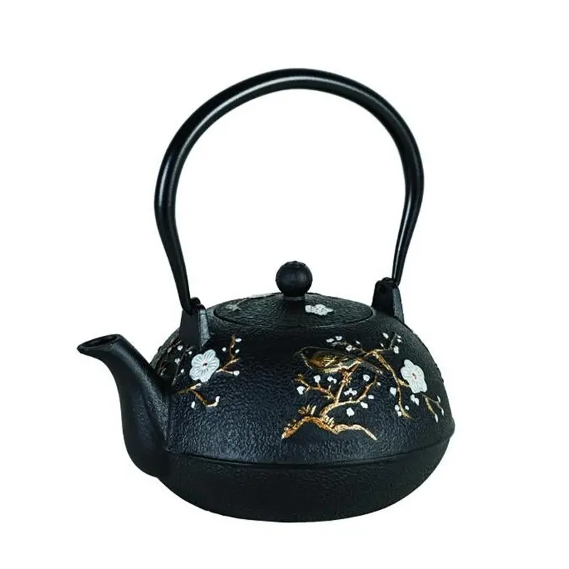 Avanti Blossom Cast Iron Teapot – 1.1L Enamel-Coated, Heat-Retentive Design 1