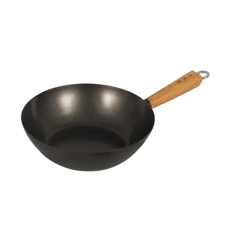 Avanti Carbon Steel Wok With Bamboo Handle – 27 Cm Diameter 1