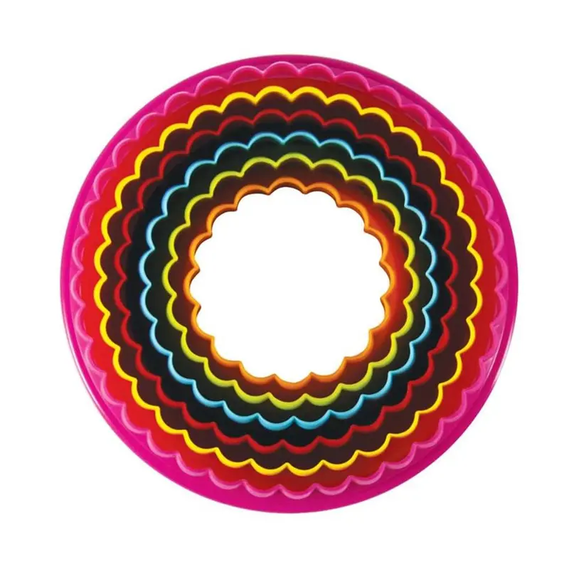 Avanti Double-Sided Round Cookie Cutters – Set Of 6 (Multi-Size) 1