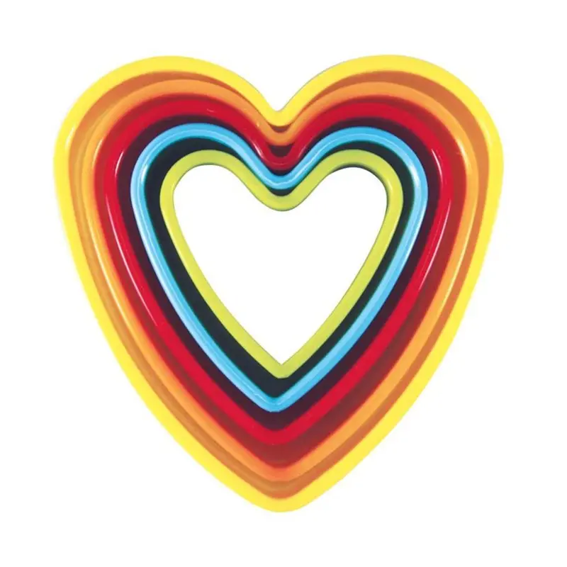 Avanti Heart-Shaped Cookie Cutter Set – 5-Piece, Matte Chrome Finish 1
