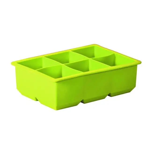 Avanti Silicone King Cube Ice Tray – 6-Cup, Emerald Green 1