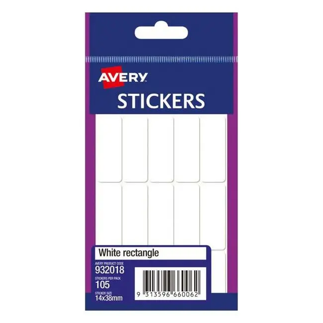 Avery Hangsell Labels – 14 Mm × 38 Mm, 105-Label Pack 1