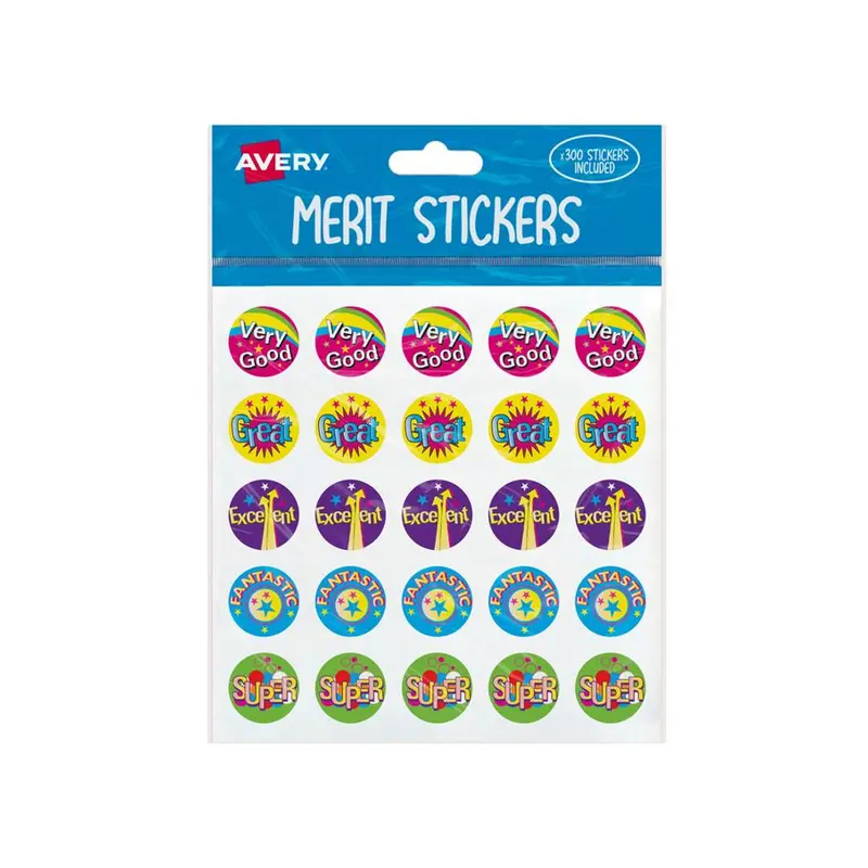 Avery Merit Reward Stickers – 300-Piece Variety Pack, 22 Mm Diameter 1