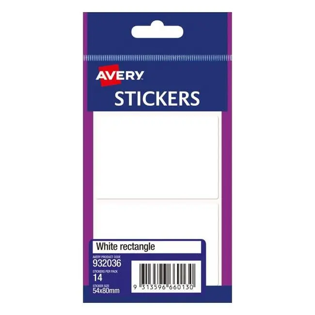 Avery Multipurpose White Labels – 54 Mm × 80 Mm 1