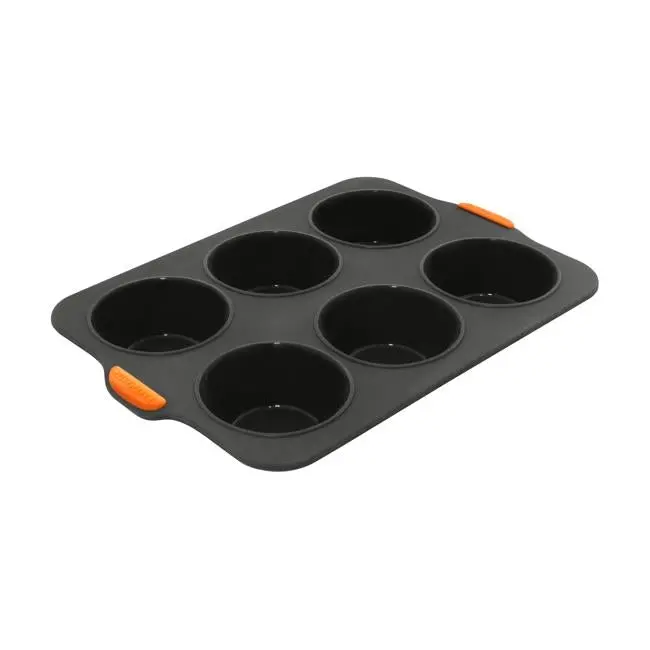 Bakemaster Large 6-Cup Silicone Muffin Tray 1