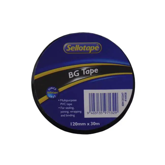 Black Packaging Tape – 120 Mm × 30 M, Sellotape 1410 Bg 1