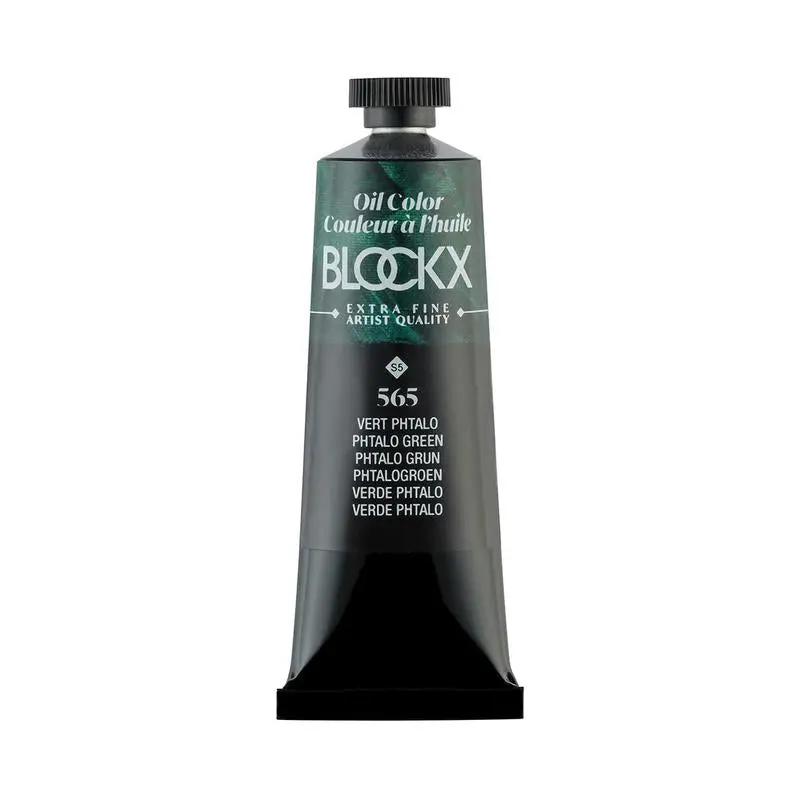 Blockx Artists’ Oil Colour – Phthalo Green S5 (Pg36), 35Ml Tube 1