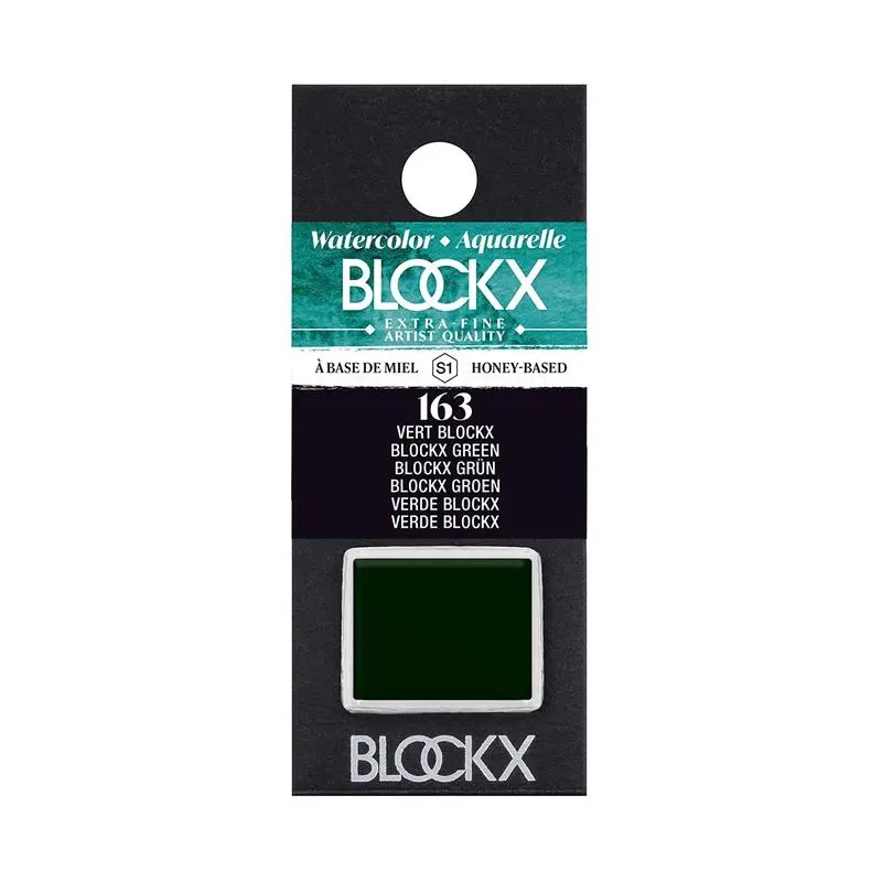 Blockx Blockx Green Watercolour Half Pan – Pg7 Pigment, 163 1