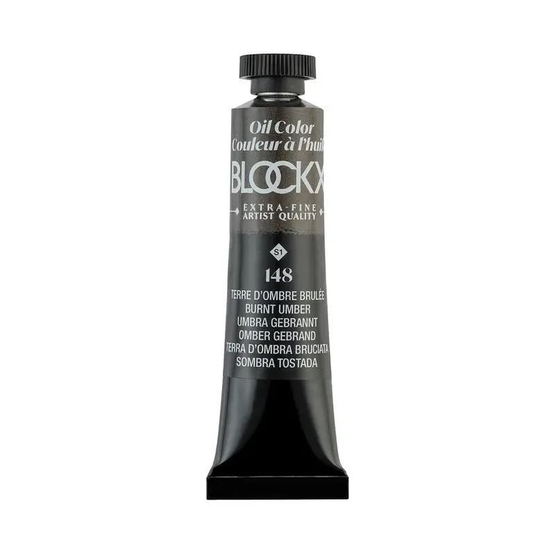 Blockx Burnt Umber Oil Paint – 20Ml Tube, S1 Series (Pigment 148) 1