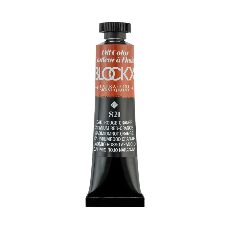 Blockx Cadmium Red-Orange Oil Paint – 20Ml Tube (Series 6, Code C212821Bxc) 1