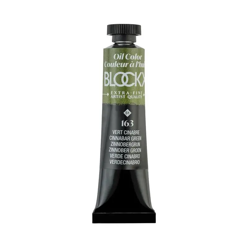 Blockx Cinnabar Green Oil Paint, 20Ml Tube (S1, Colour 163) 1