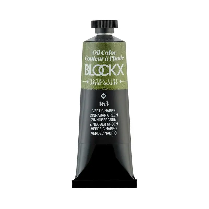 Blockx Cinnabar Green Oil Paint – 35Ml Tube (Series 1, Pigment Py42/Pg7) 1