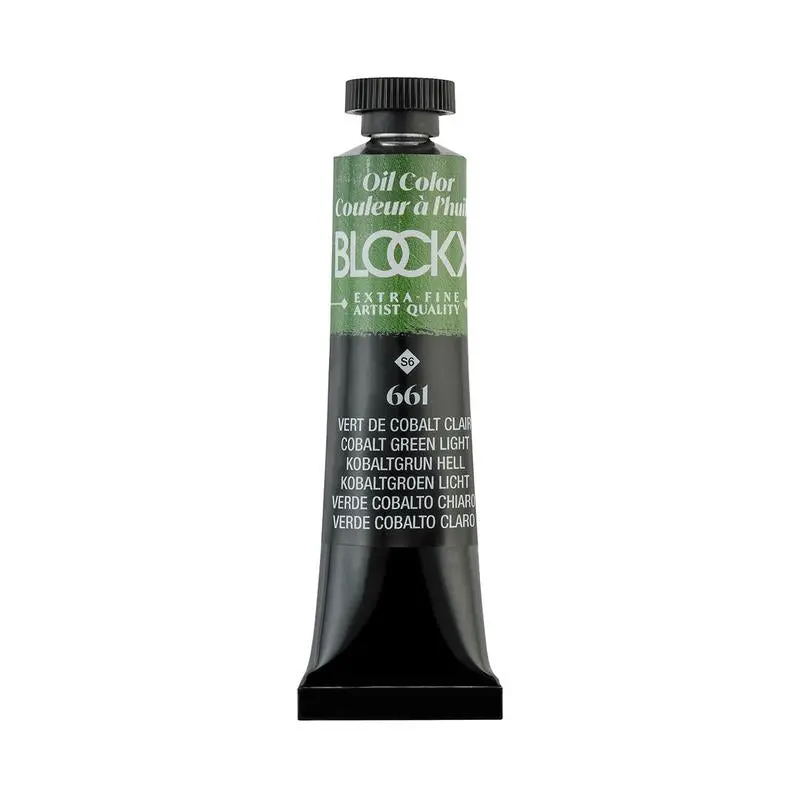 Blockx Cobalt Green Light Oil Paint Tube, 20Ml, Series 6, Pg50 1