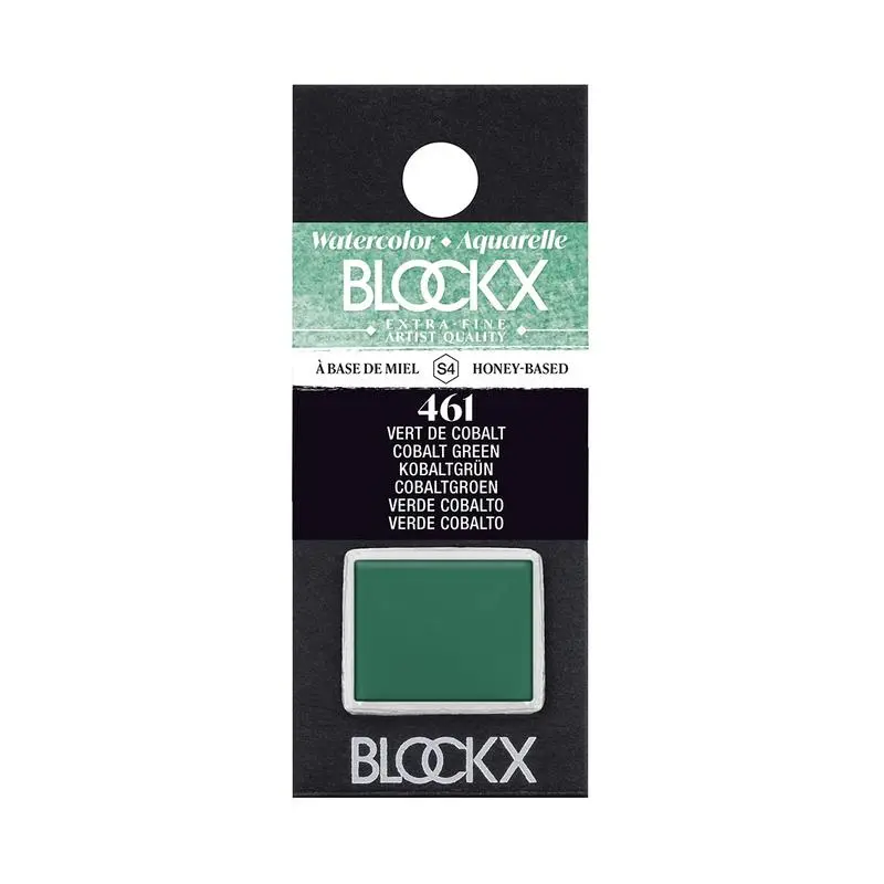 Blockx Cobalt Green Watercolour Half Pan – Series S4, Pg50 Pigment 1