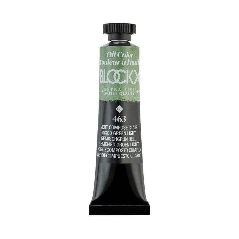 Blockx Composed Green Light Oil Paint Tube, 20Ml, Series S6 (463) 1