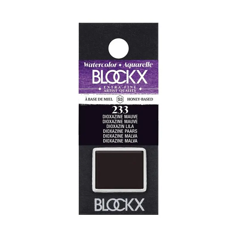 Blockx Dioxazine Mauve Watercolor Half Pan (233) – Professional Grade 1