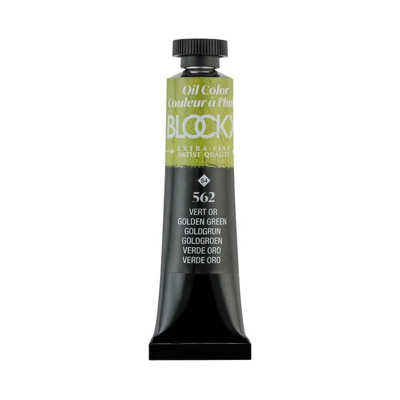 Blockx Golden Green Oil Paint – 20Ml Tube (Series 4, Shade 562) 1