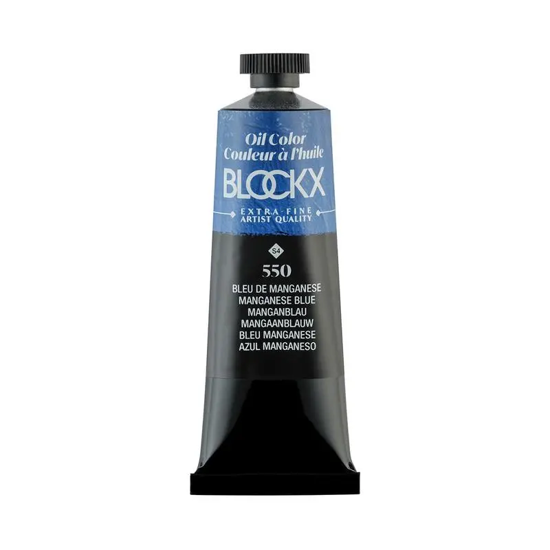 Blockx Manganese Blue Oil Paint, 35Ml, Series 4, Pigment Pb33 1