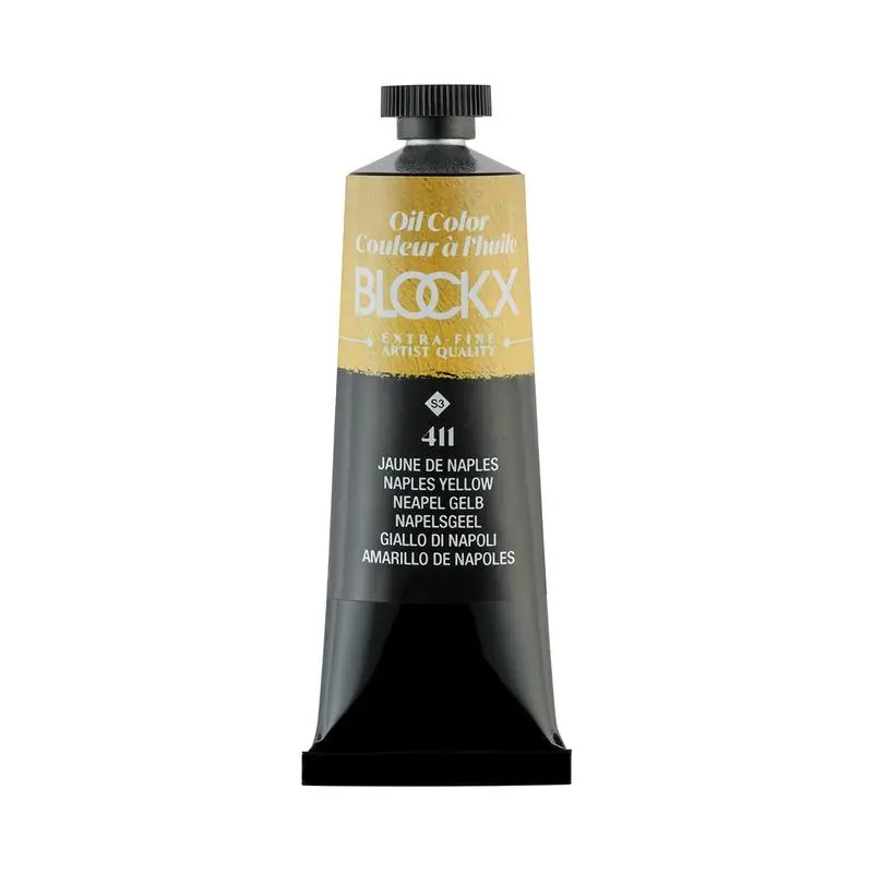 Blockx Naples Yellow Oil Colour – S3 Series, 35Ml Tube 1