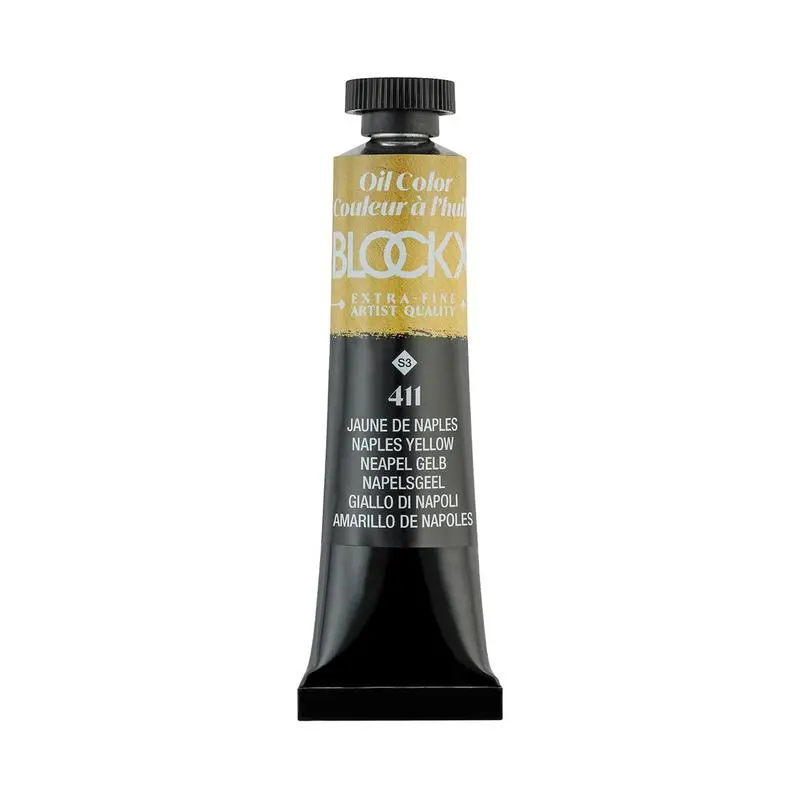 Blockx Naples Yellow Oil Paint – 20Ml Tube (Series 3, Code C212411Bxc) 1