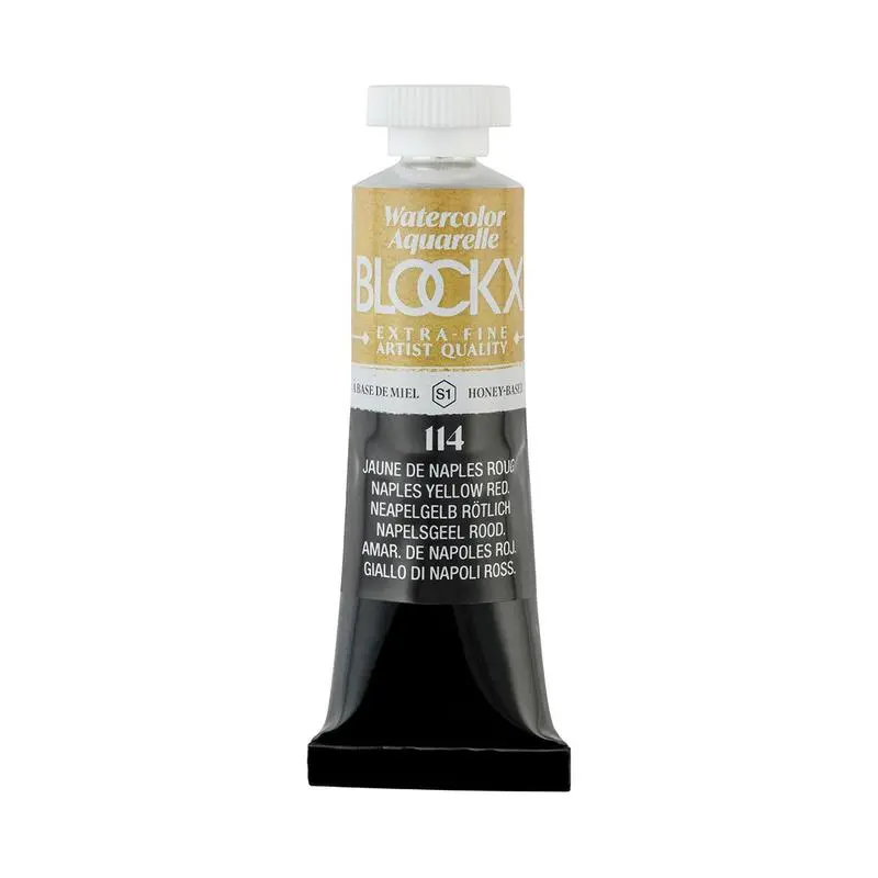 Blockx Naples Yellow Reddish Watercolour Tube, 15Ml, Shade 114 1