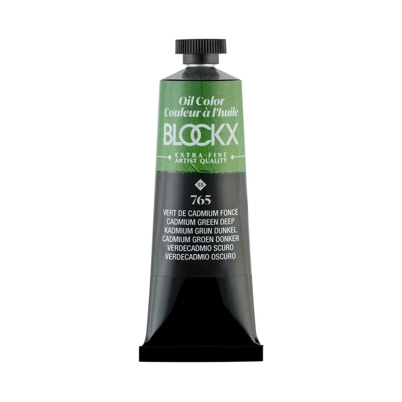 Blockx Oil Colour – Cadmium Green Deep #765, 35Ml Tube 1