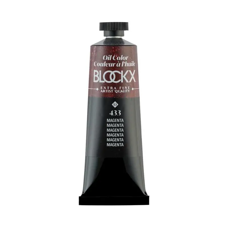 Blockx Oil Paint – Magenta Pv19 (433), S3 Series, 35Ml Tube For Vibrant Mixed Media 1
