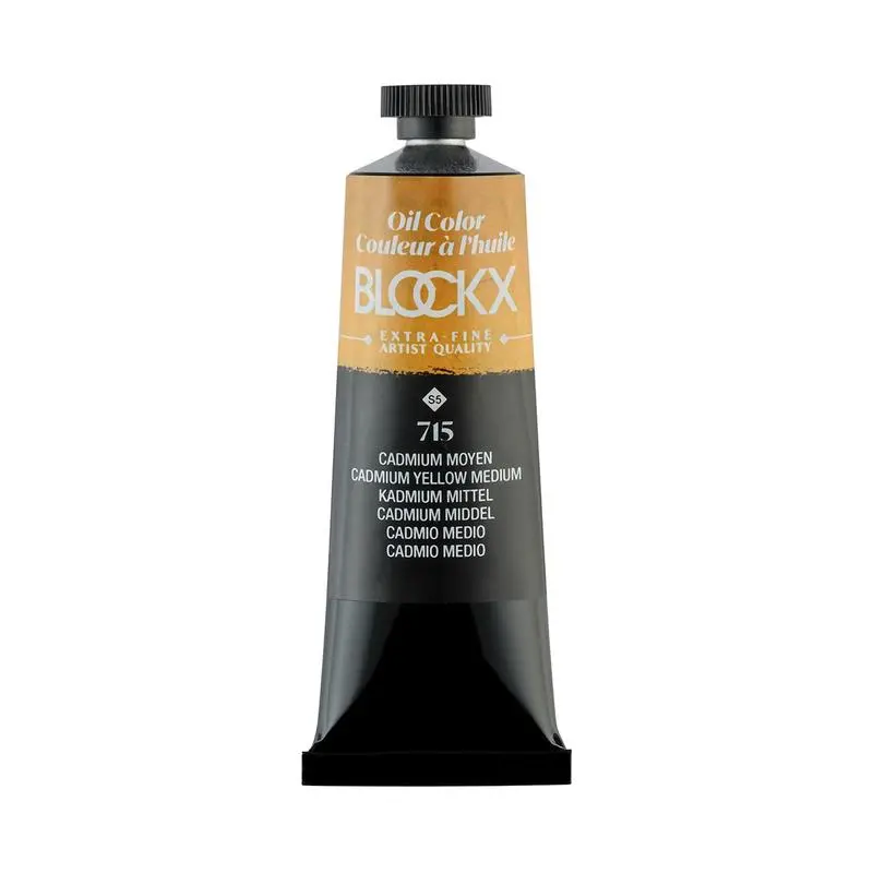 Blockx Oil Paint Tube – Cadmium Yellow Medium #C213715, S5 Series, 35Ml 1
