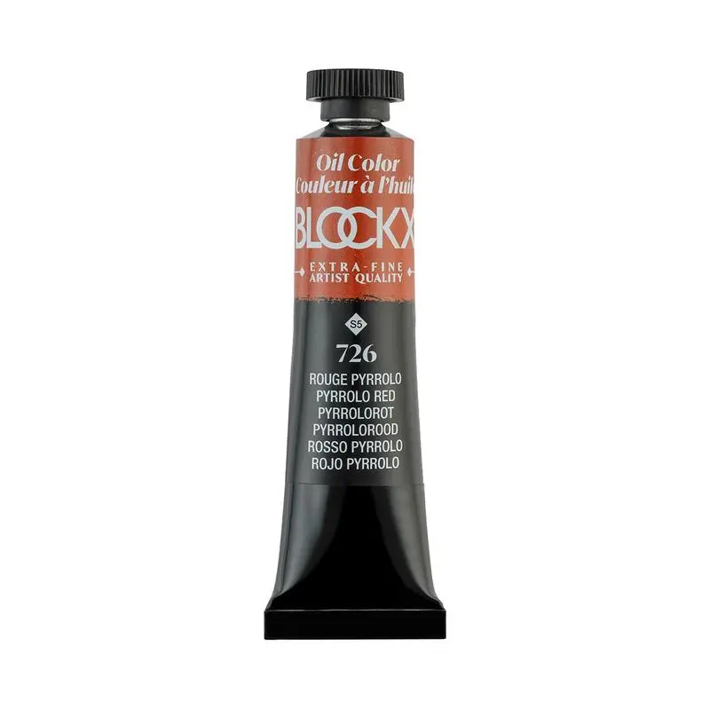 Blockx Oil Paint Tube: Pyrrolo Red (Pr255), Series 5, 20 Ml 1