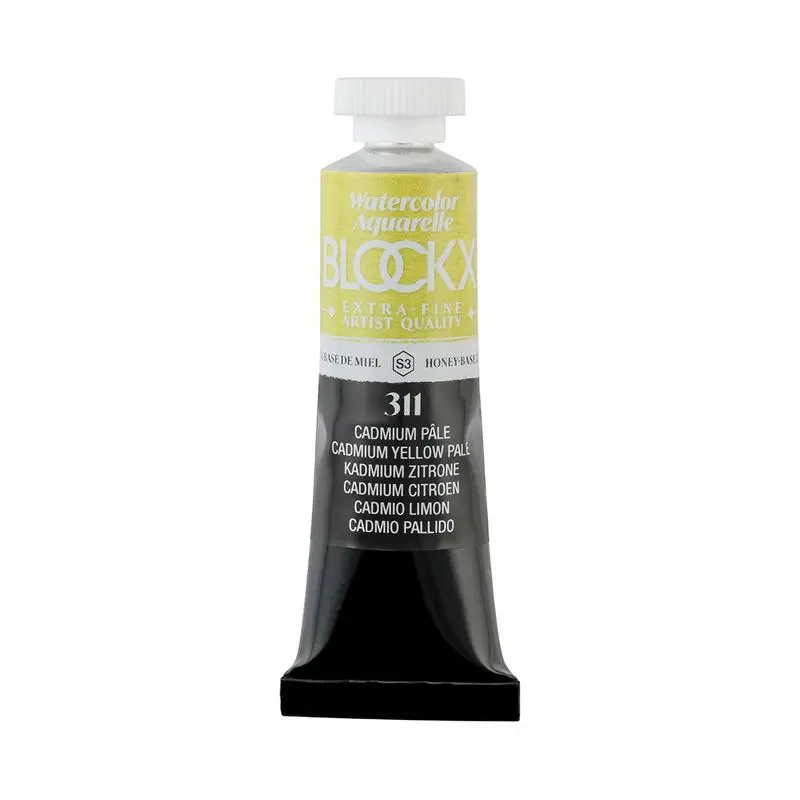 Blockx Pale Cadmium Yellow Watercolour – 15Ml Tube 1
